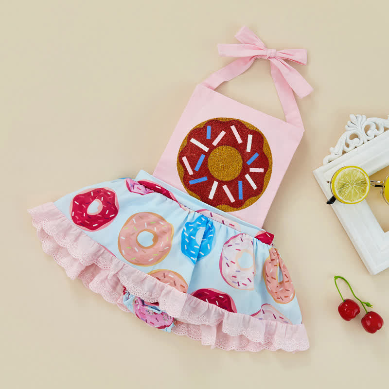 Baby Donut Newborn Skirted Bodysuit