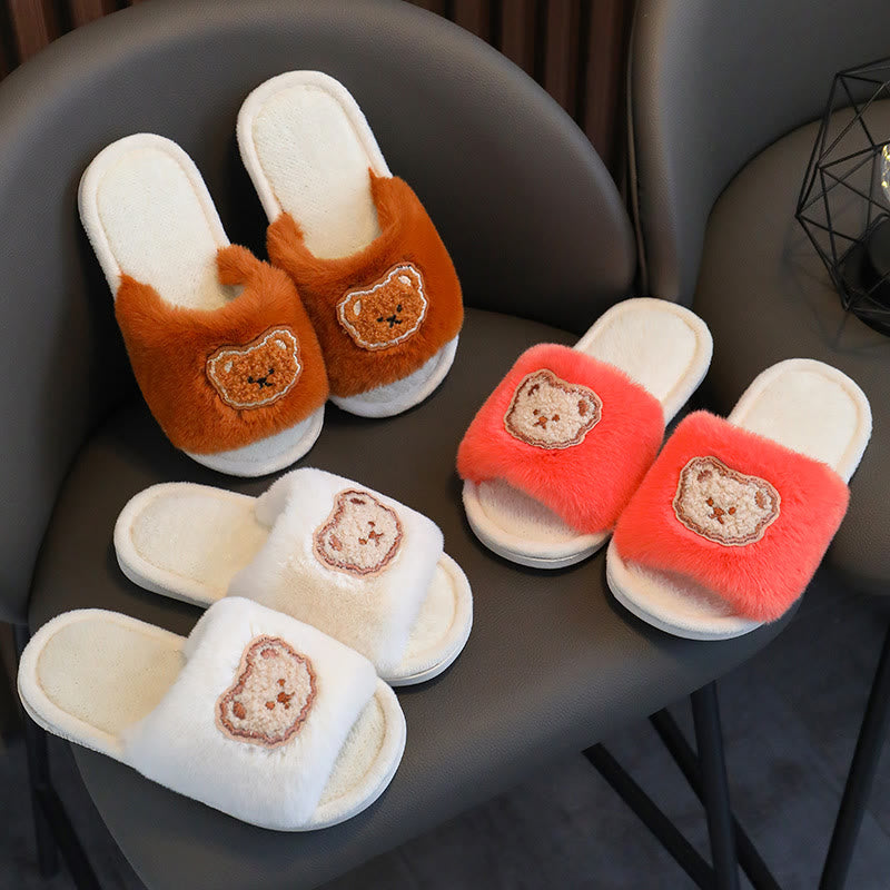 Baby Toddler Fleece Bear Slippers