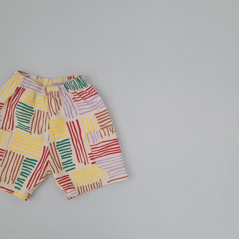 Toddler Striped Loose Shorts