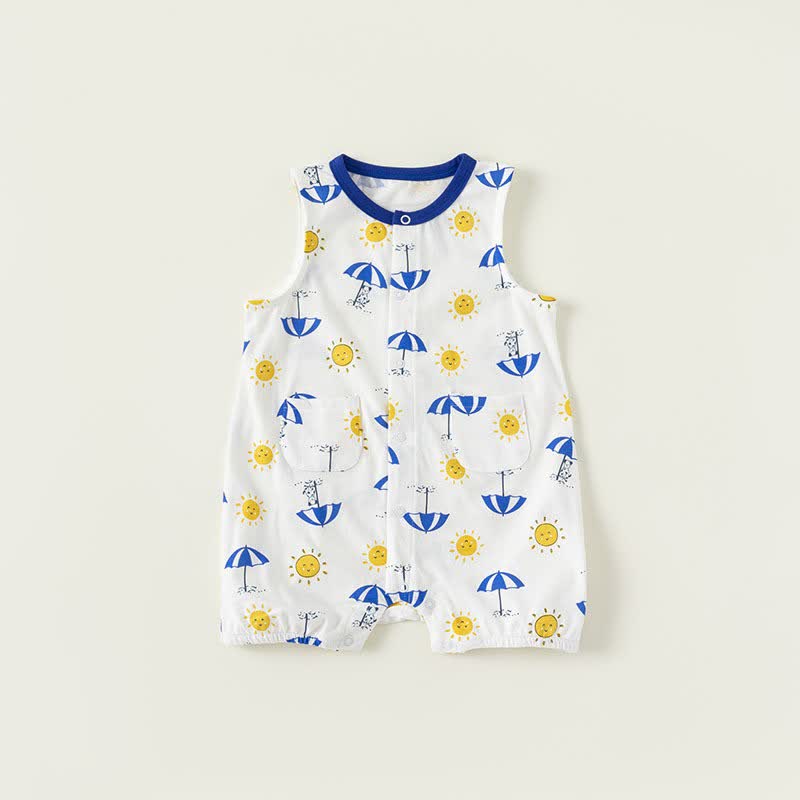 Baby Smiley Sun Umbrella Romper