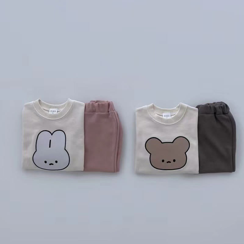 Baby Bear Bunny Shirt and Pants Set