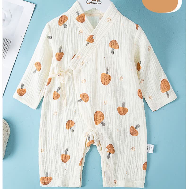 Baby Dino Bear Newborn Seamless Casual Romper