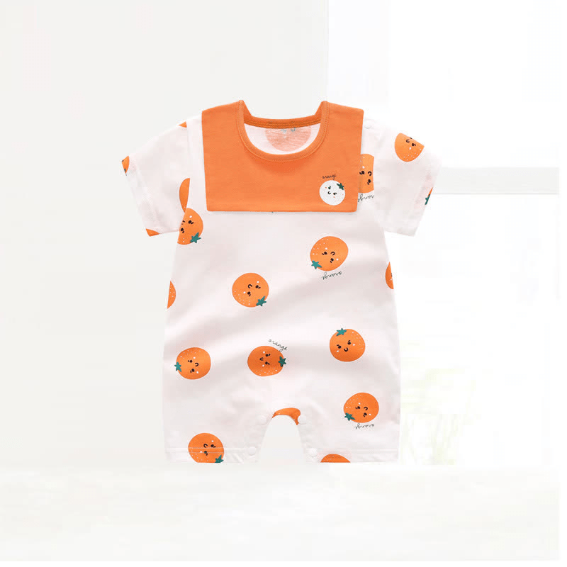 Baby Fruit Romper with Bib