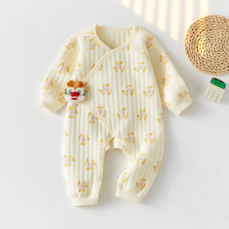 Baby Cartoon Dragon Kimono  Romper