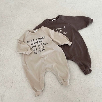 Baby Boy Slogan Romper