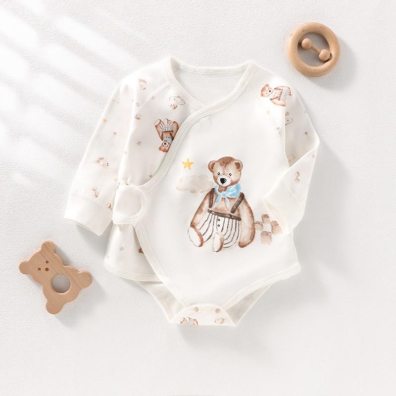 Baby Printing Bear Dolls Bodysuit