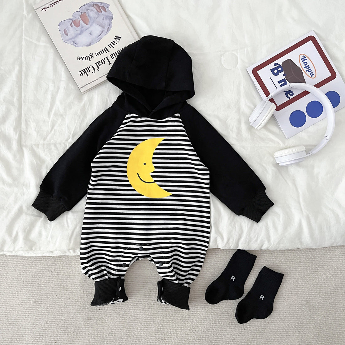 Baby Moon Hooded Romper