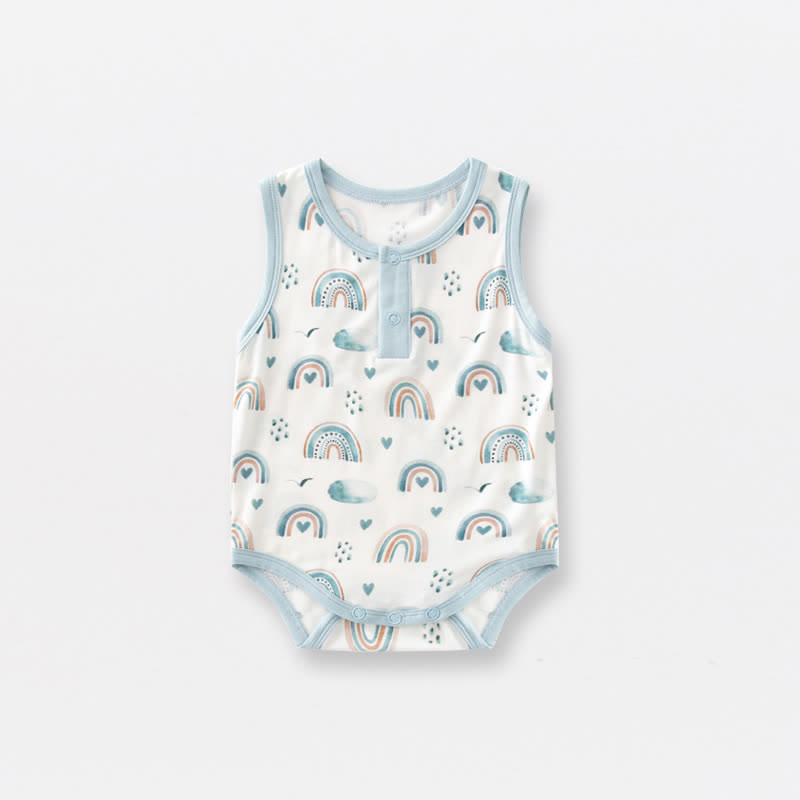 Baby Rainbow Flower Animal Newborn Bodysuit