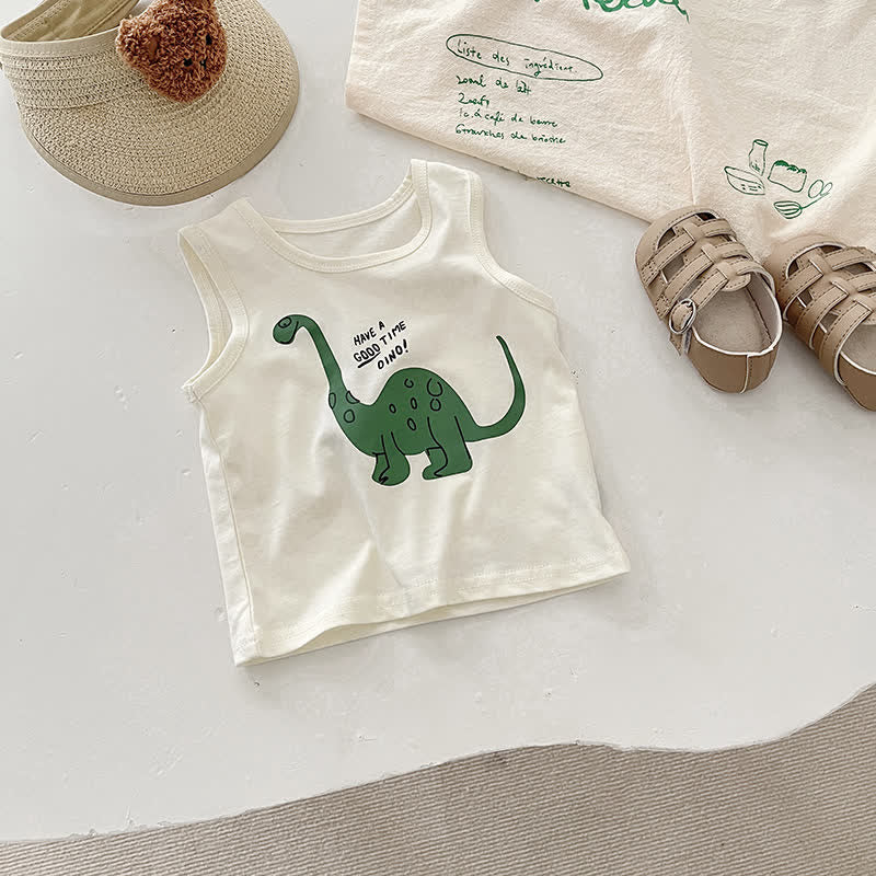 Baby Dinosaur Tank Top Tee Shorts