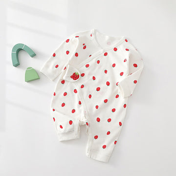 Newborn Strawberry Kinomo Romper