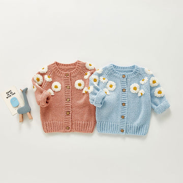 Baby Daisy Knitted Cardigan