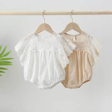 Baby Lace Ruffled Sleeve Bodysuit