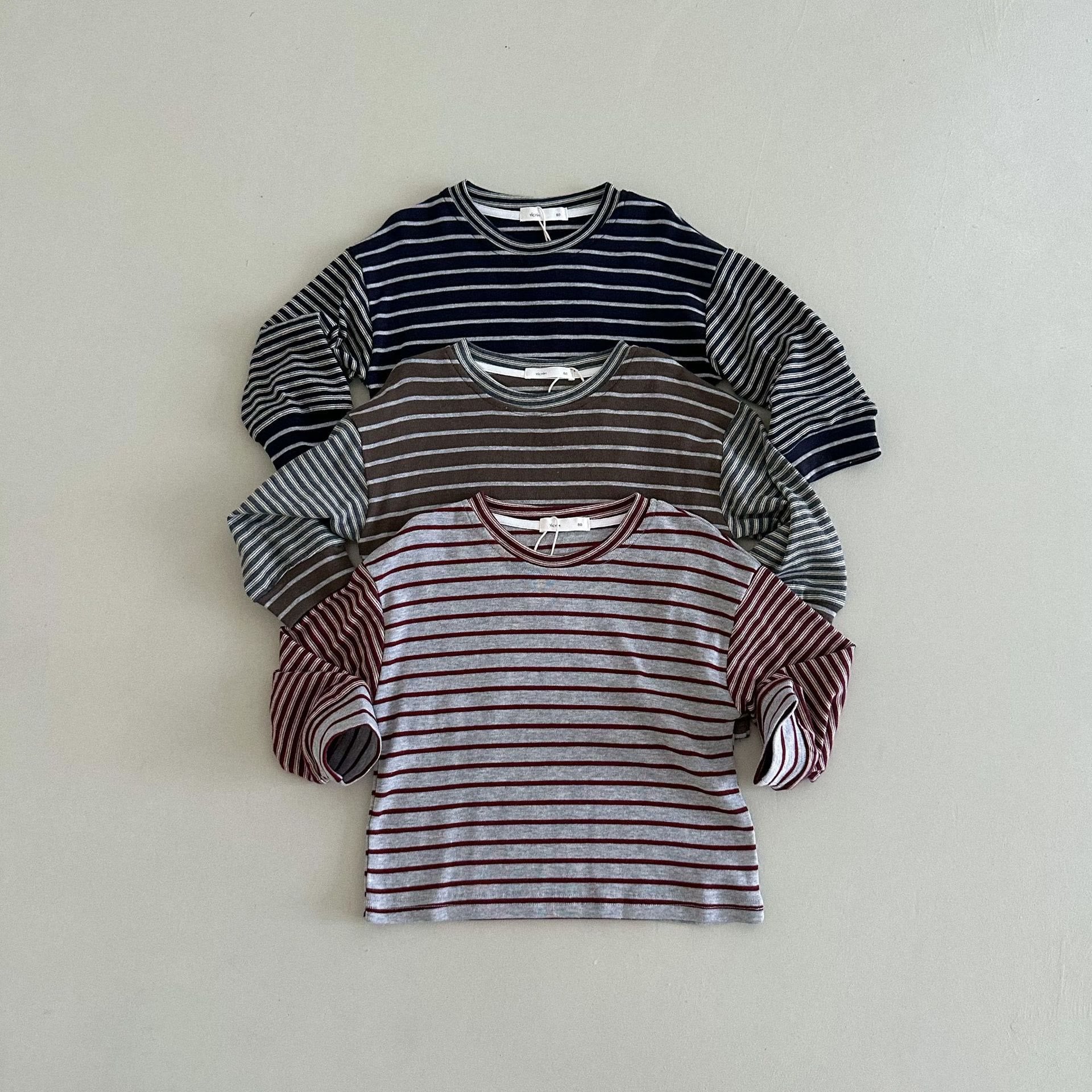 Toddler Wide Thin Stripes Casual Sweatshirt