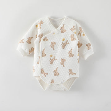 Baby Bunny Newborn Warm Kimono Bodysuit