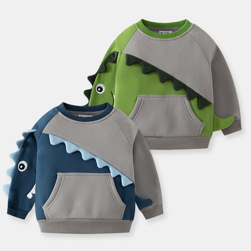 Toddler Dinosaur Fleece Lined Sweatshirt