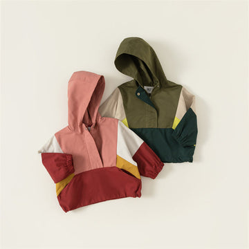 Toddler Color Block Hooded Jacket