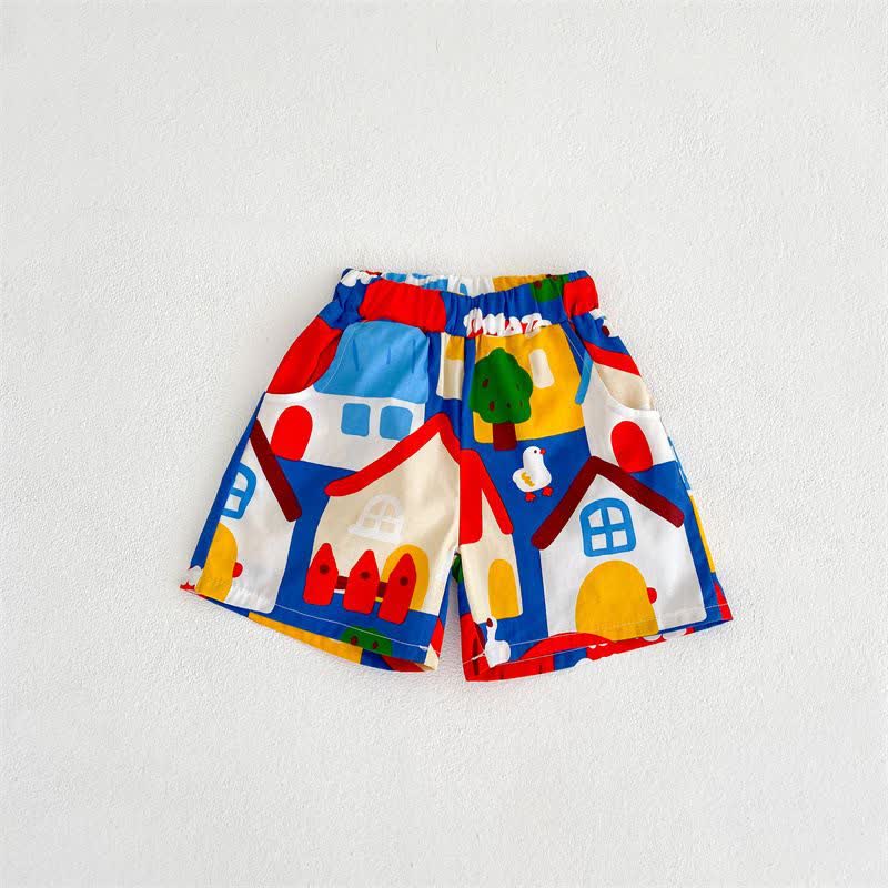 Toddler Boy House Loose Shorts