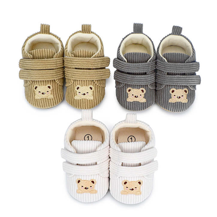 Baby Embroidered Bear Cute Floor Pre-walker Shoes