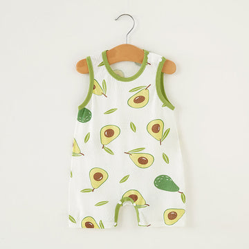 Baby Avocado Super Thin Sleeveless Romper