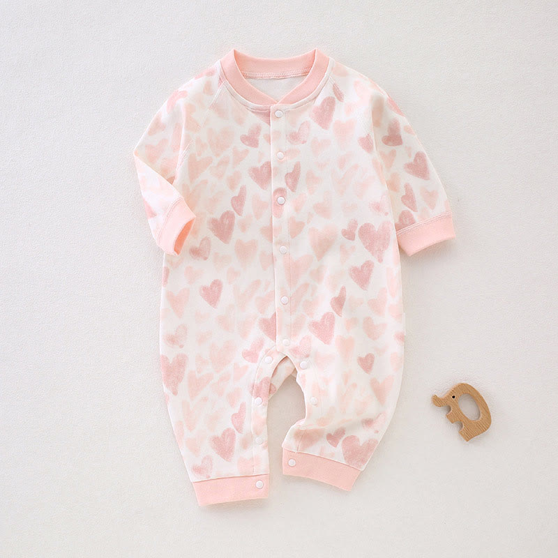 Baby Girl Heart Romper