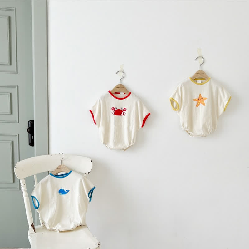 Baby Crab Starfish Whale Casual Bodysuit