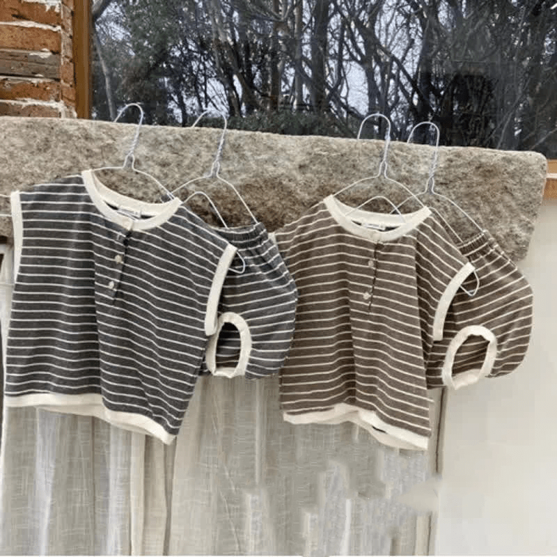 Baby Toddler Striped Casual 2 Pieces Set