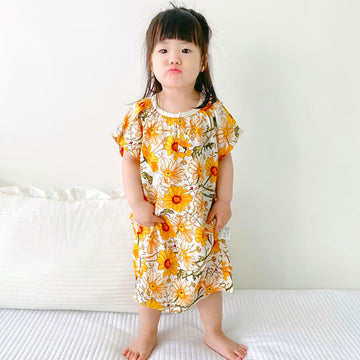 Baby Toddler Flower Pajamas Dress