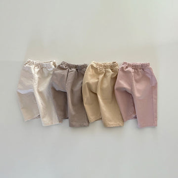 Baby Elastic Waist Simple Pants