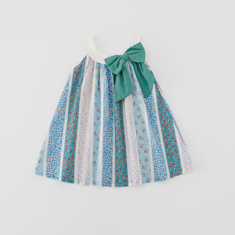 Toddler Girl Floral Bowknot Sling Dress