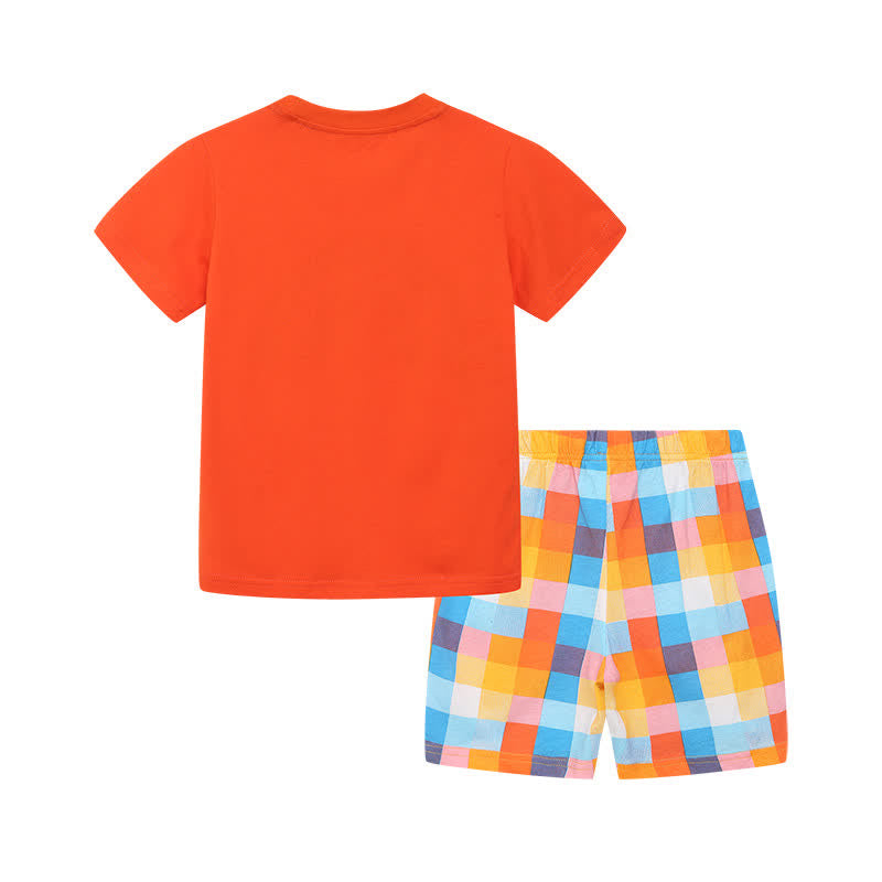 Toddler Girl Rainbow Tee and Shorts Set