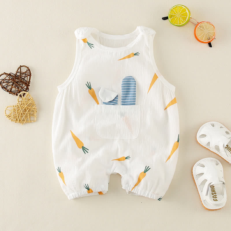 Baby Sleeveless Pajamas Romper