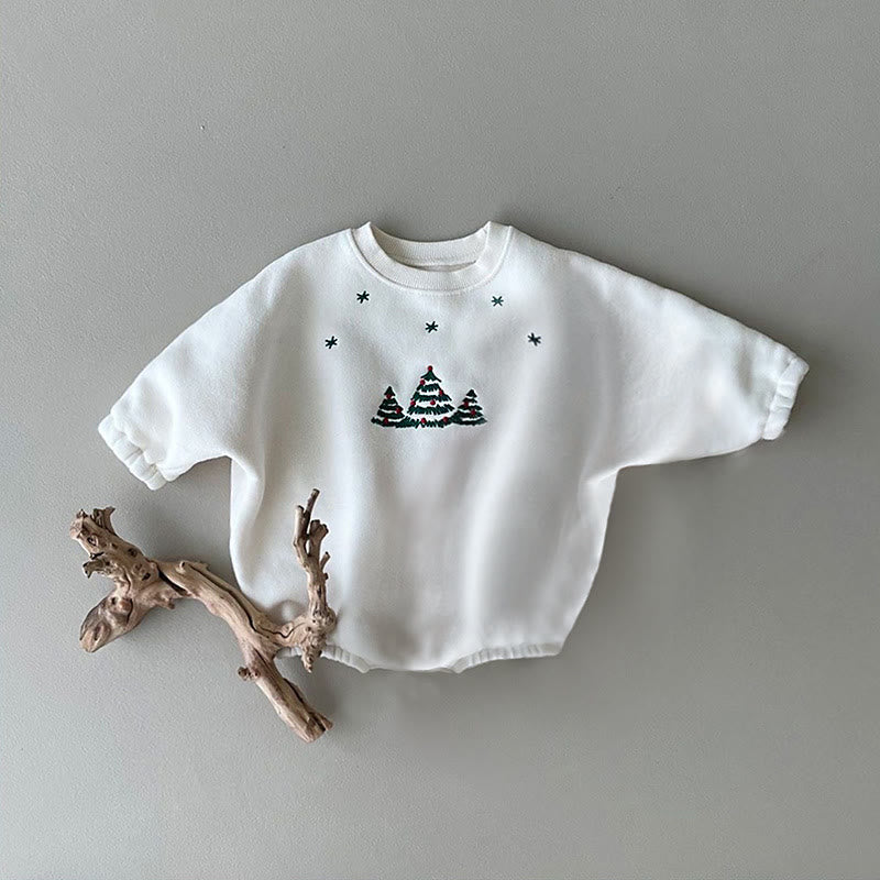 Baby Christmas Tree Bodysuit with Hat