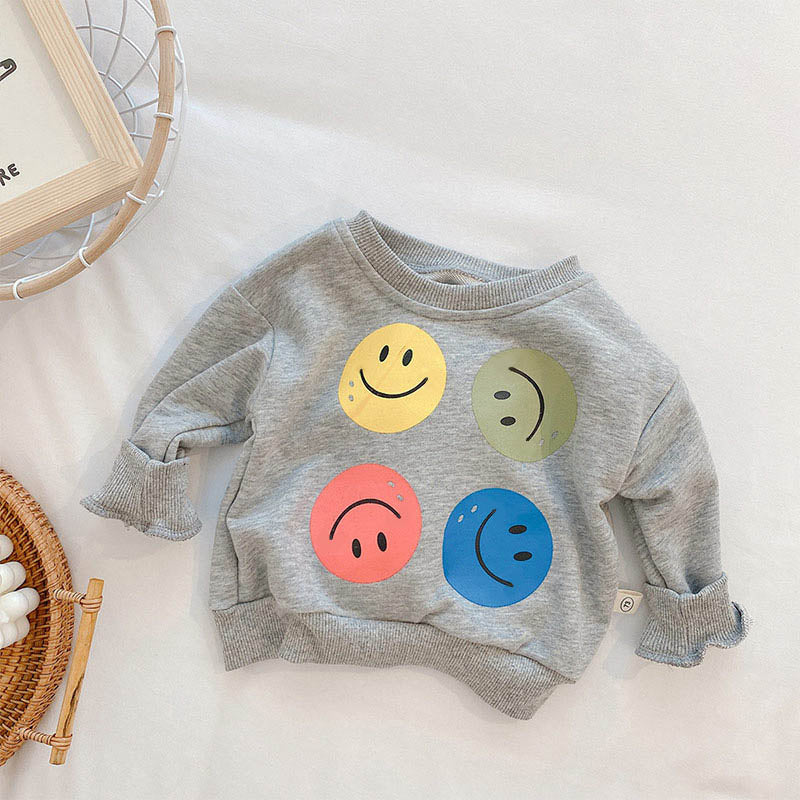 Baby Smiling Face Long Sleeve Sweatshirt