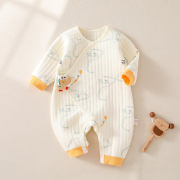 Baby Newborn Dinosaur Kimono Seamless Romper