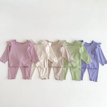 Baby Solid Color Comfy Pajamas Set