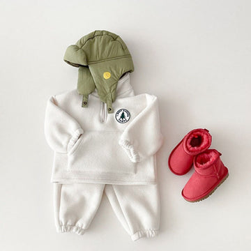 I WANT OUTSIDE TODAY Baby Polar Fleece Pullover & Pants Set