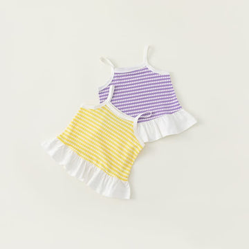 Toddler Girl Color Block Plaid Camisole