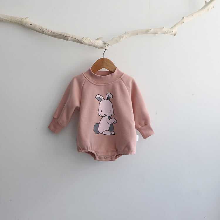 Baby Cartoon Lovely Bunny Simple Bodysuit