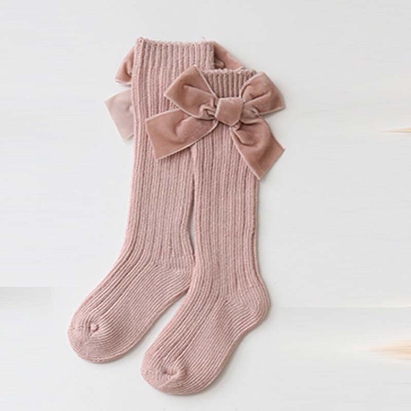 Baby Solod Color Bowknot Socks