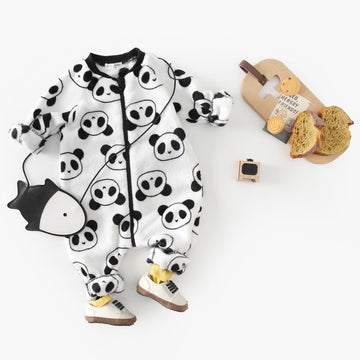 Baby Panda Fleece Lovely Romper