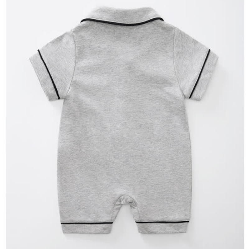 Baby Newborn Lapel Collar Pajamas Romper