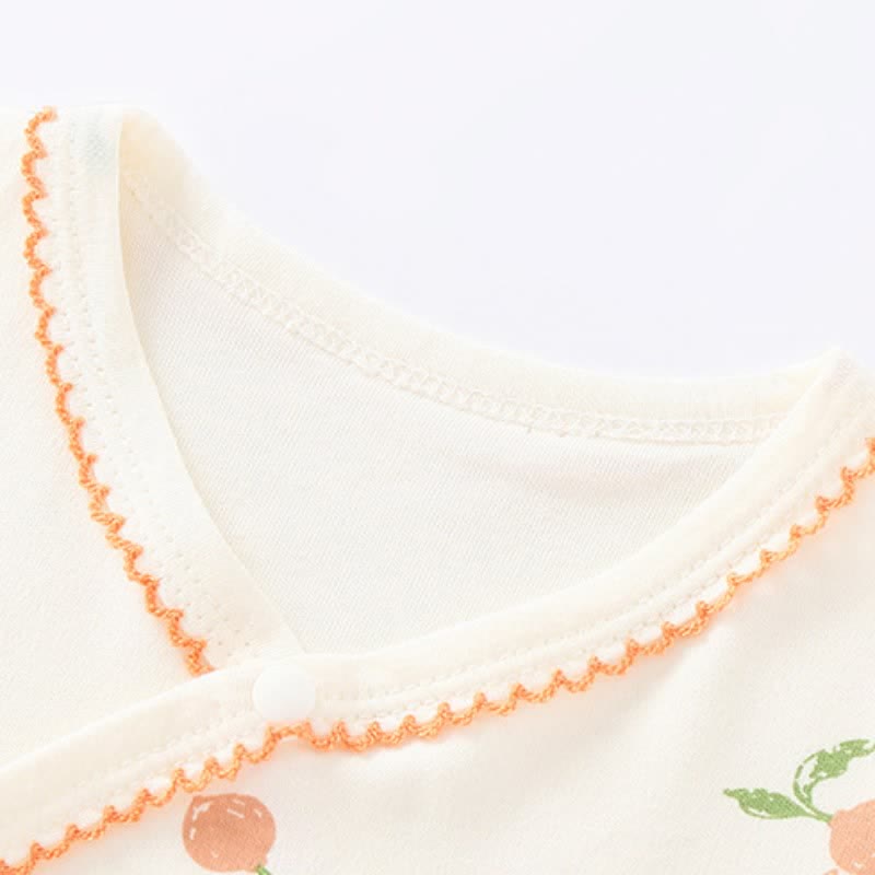 Baby Carrot Newborn Kimono Romper