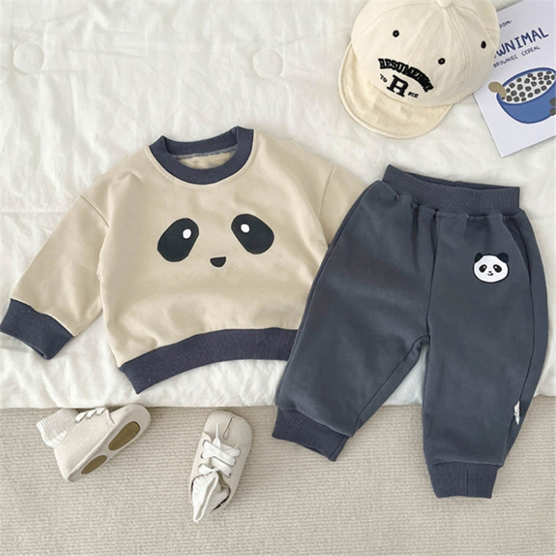 Baby Cute Panda Sweatsuit 2 Pieces Set