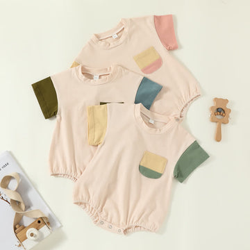 Baby Contrast Sleeve Newborn Bodysuit