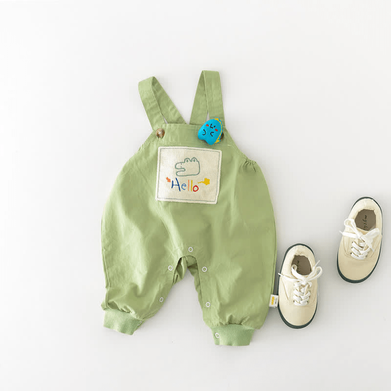 Baby Embroidered Crocodile Rabbit Adjustable Suspender