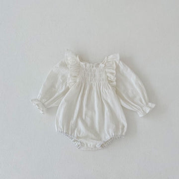 Baby Ruffled Smocked Bodysuit