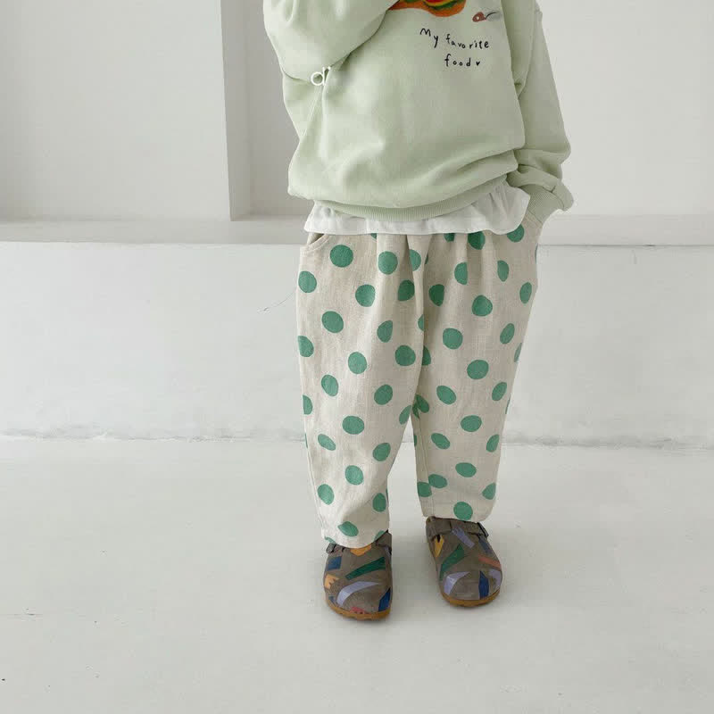 Toddler Polka Dot Casual Pants