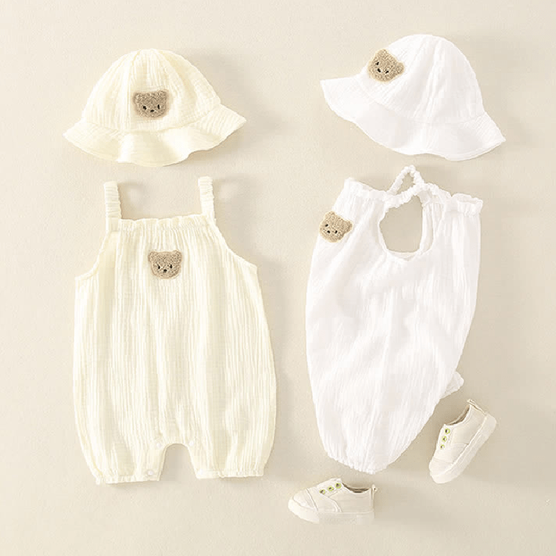 Baby Bear Romper and Hat Set