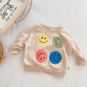 Baby Smiling Face Long Sleeve Sweatshirt