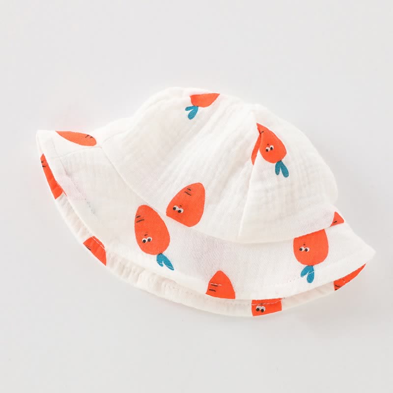 Baby Carrot Strap Overall with Hat